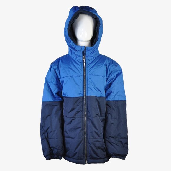 WHALES TAIL Boys' Navy and Blue Hooded Jacket, 10/12 or 14/16 - Picture 1 of 1